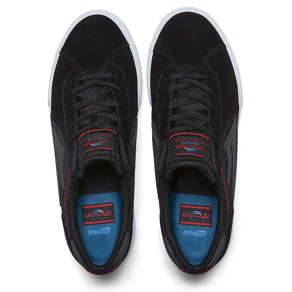 Lakai x Chocolate Flaco II - Black/Red Suede