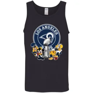 Los Angeles Rams Super Bowl 2019 Mickey Minnie Mouse Donald Daisy Duck Football Nfl Men Cotton Tank