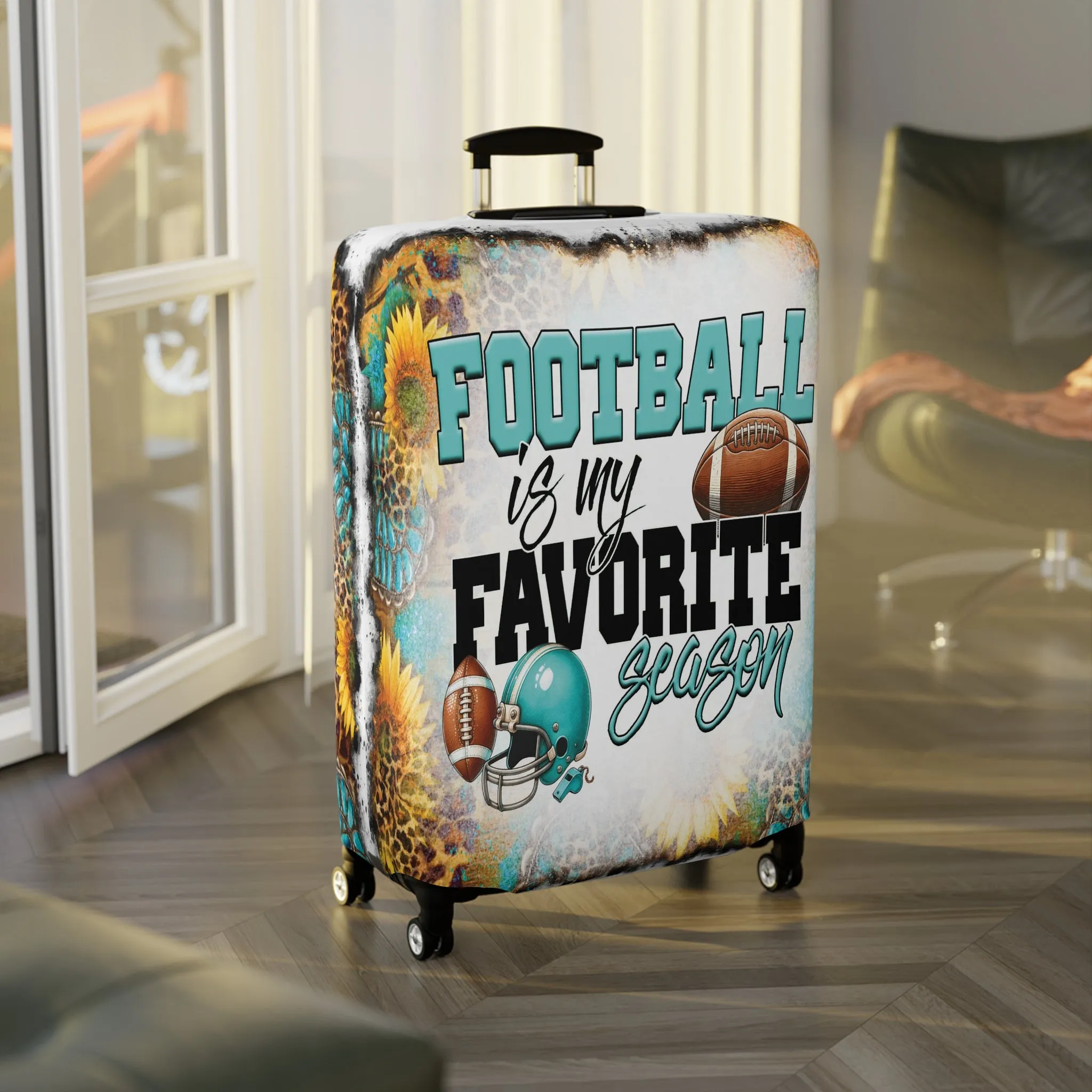 Luggage Cover, Country and Western, Football is my Favorite Season, awd-1066