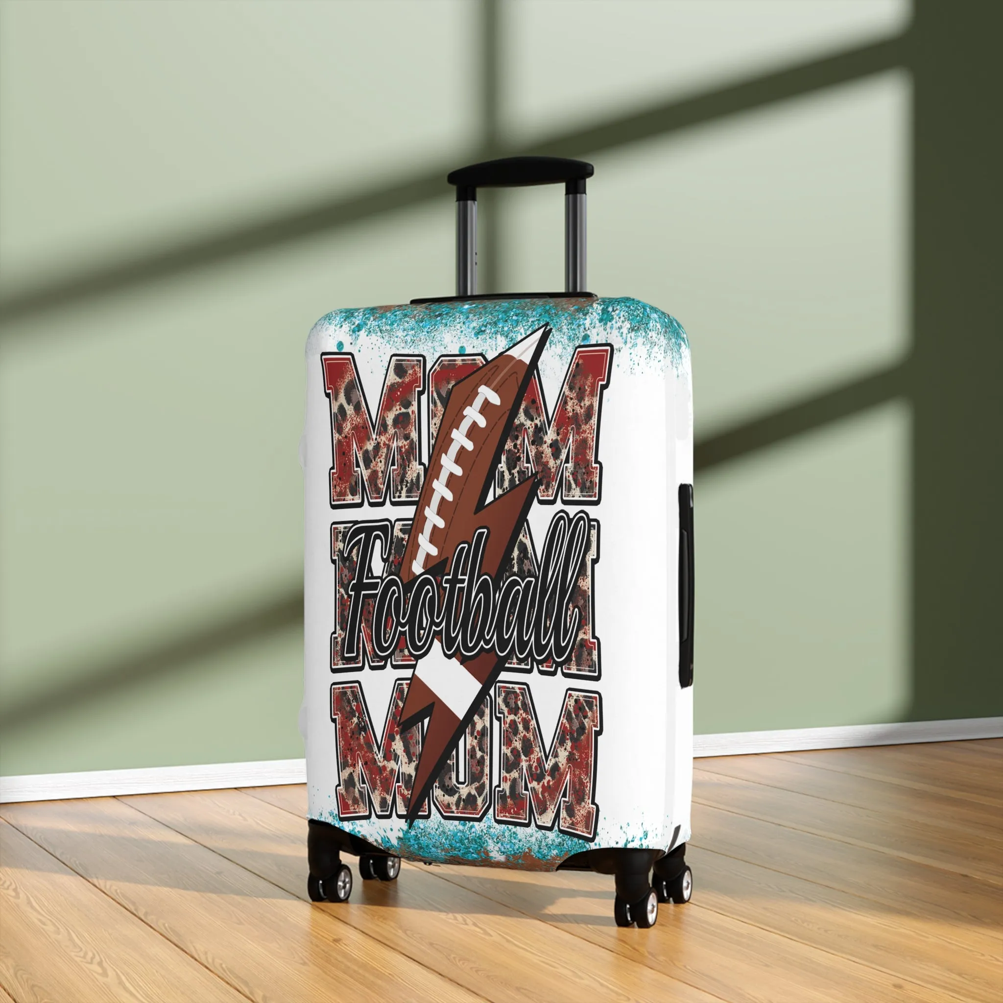 Luggage Cover, Football Mom/Mum, awd-312