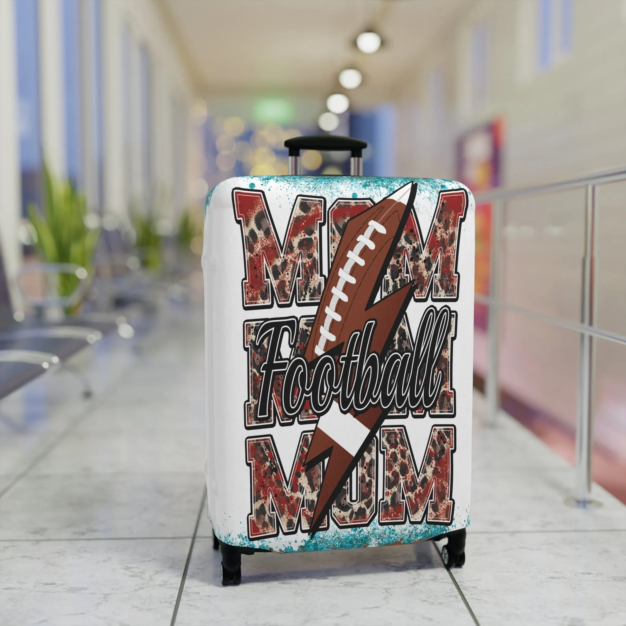 Luggage Cover, Football Mom/Mum, awd-312