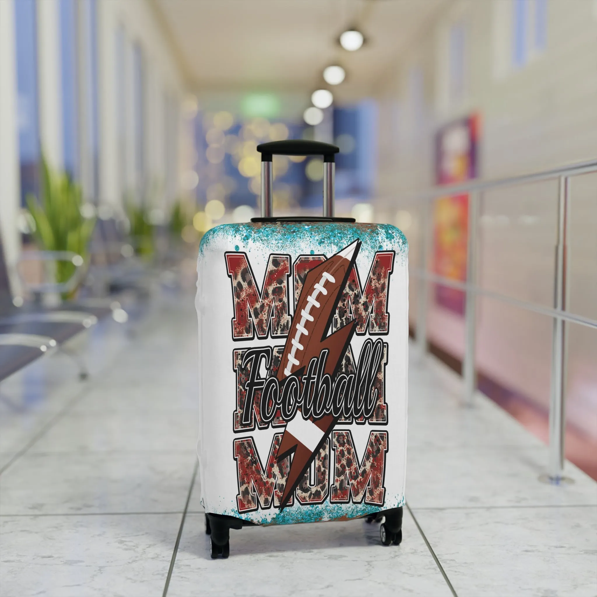 Luggage Cover, Football Mom/Mum, awd-312