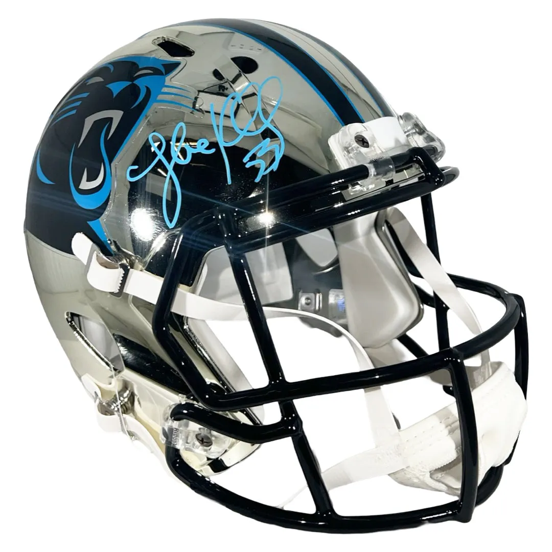 Luke Kuechly Signed Carolina Panthers Chrome Speed Full-Size Replica Football Helmet (Beckett)