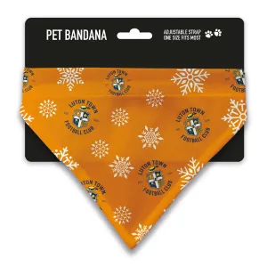 Luton Town Xmas Snow Pet Bandana