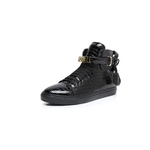 Luxury CrocEmboss High Top Casual Sneakers