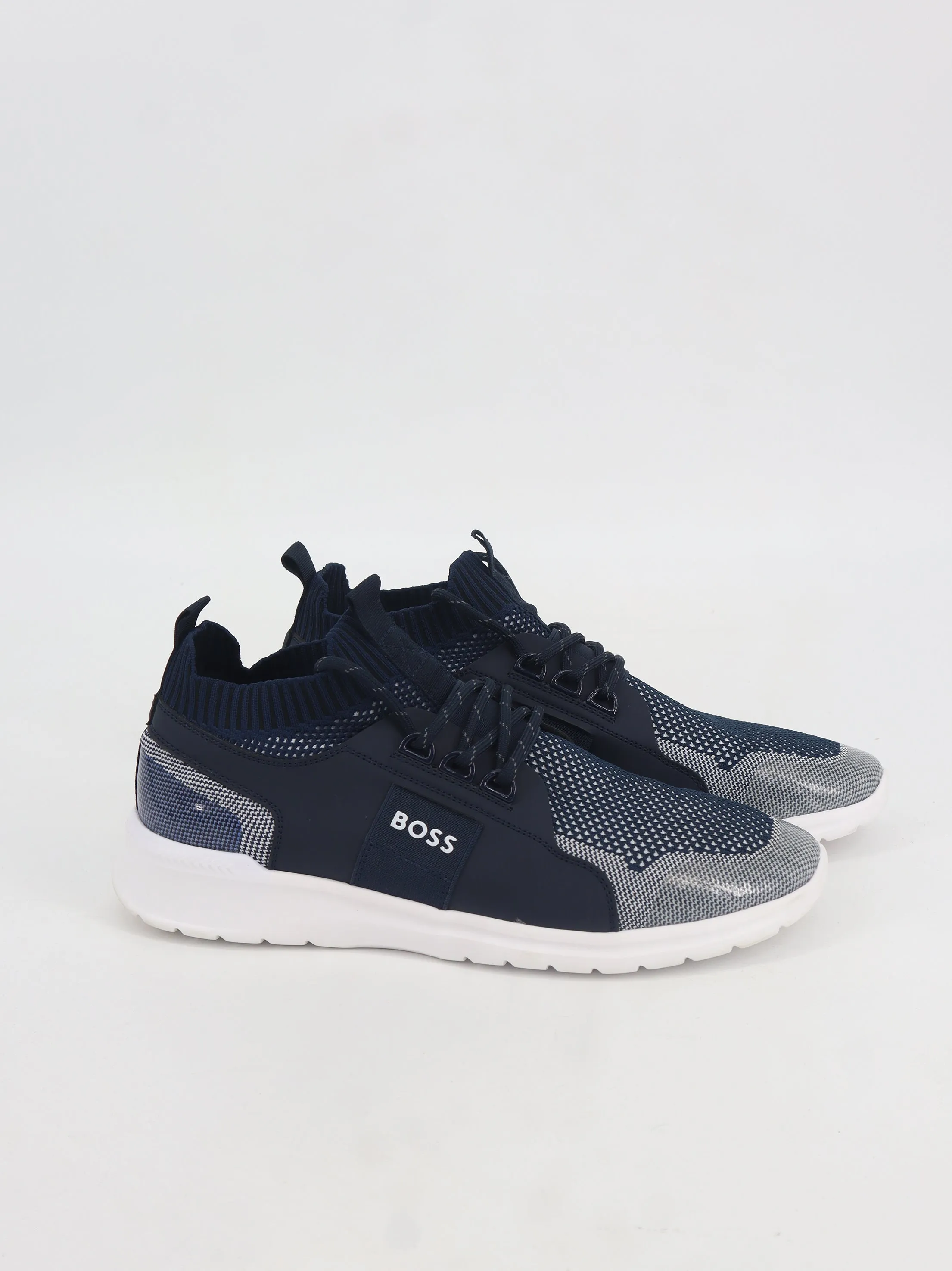 Men's Textured Sneakers,Navy