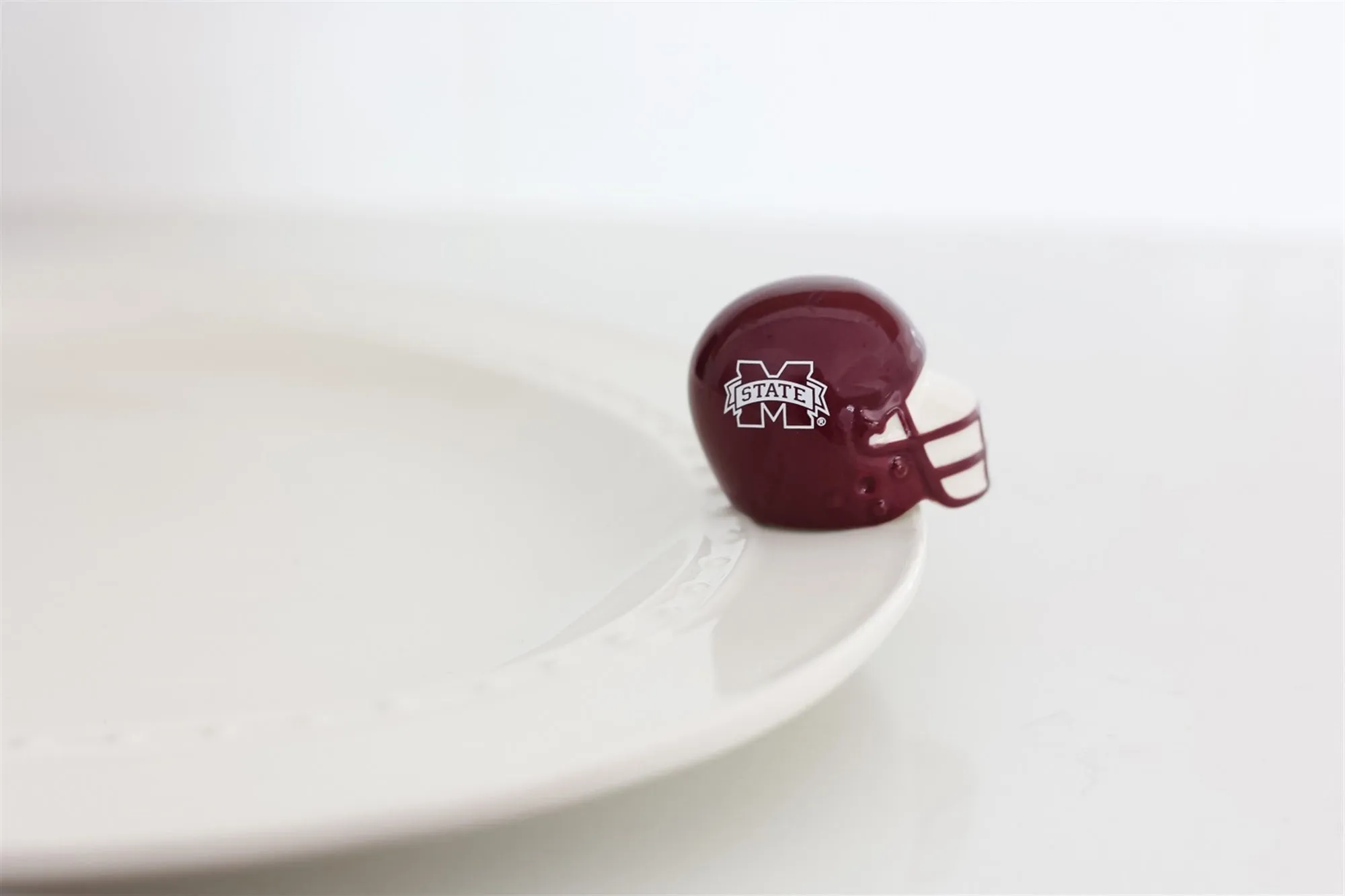 Mississippi State Football Helmet Mini by Nora Fleming