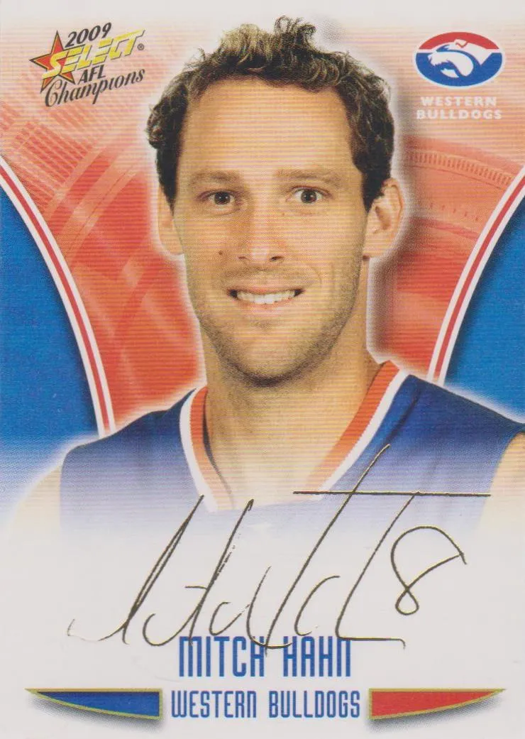 Mitch Hahn, Gold Foil Signature, 2009 Select AFL Champions