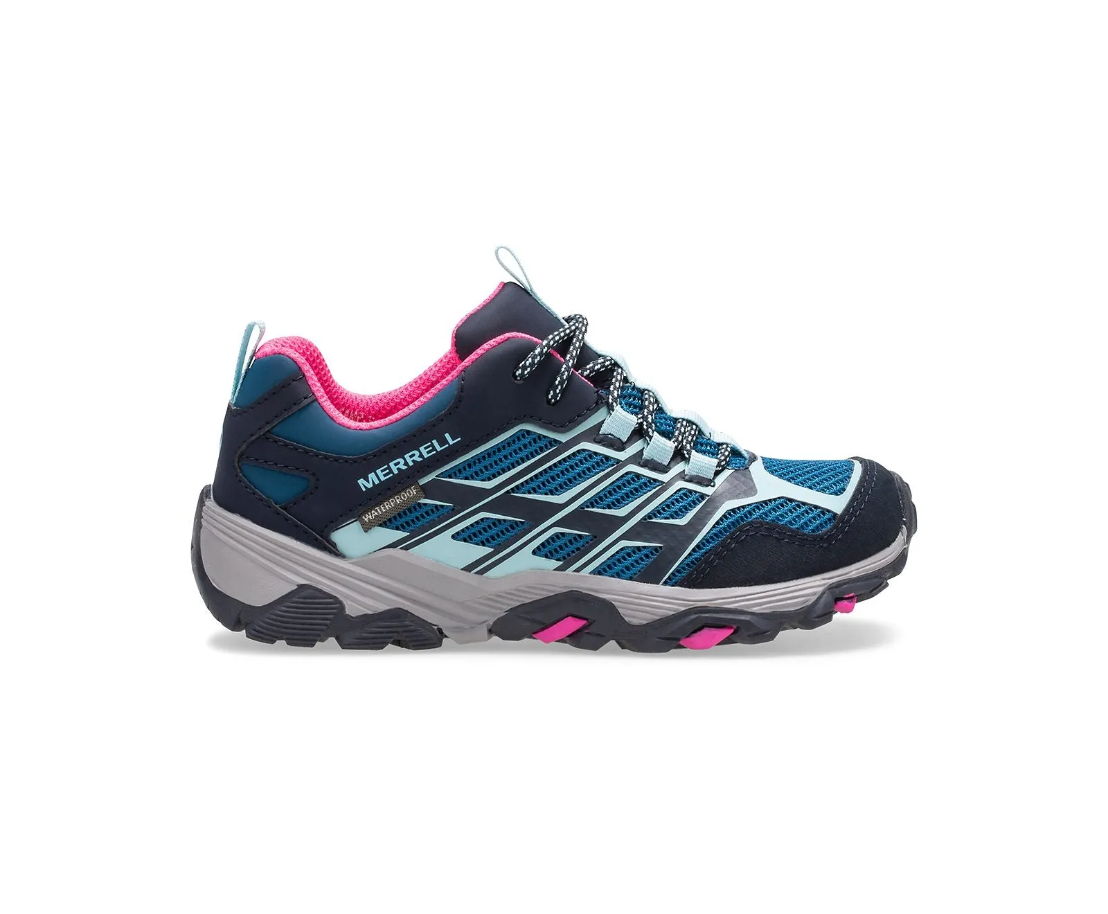 MOAB FST Low Kid's WP Hiker - Arctic/Ontario/Pink