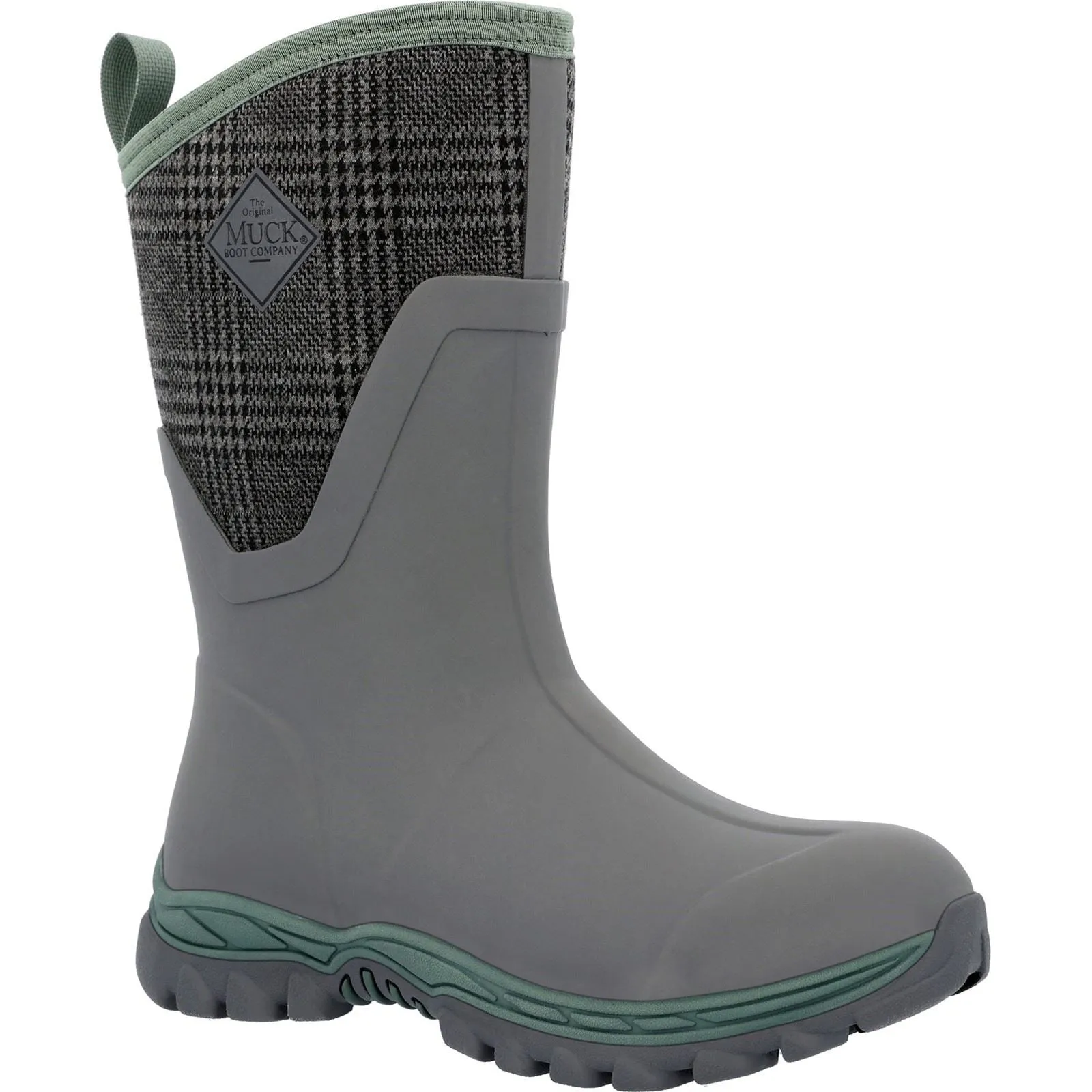 Muck Boots Arctic Sport II Neoprene Grey/Plaid Wellington Boots