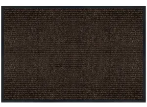 Multy Home 1005740US Floor Mat, 30 in L, 18 in W, Rectangular, Parquet Pattern, PET Surface, Cocoa :EA: QUANTITY: 1