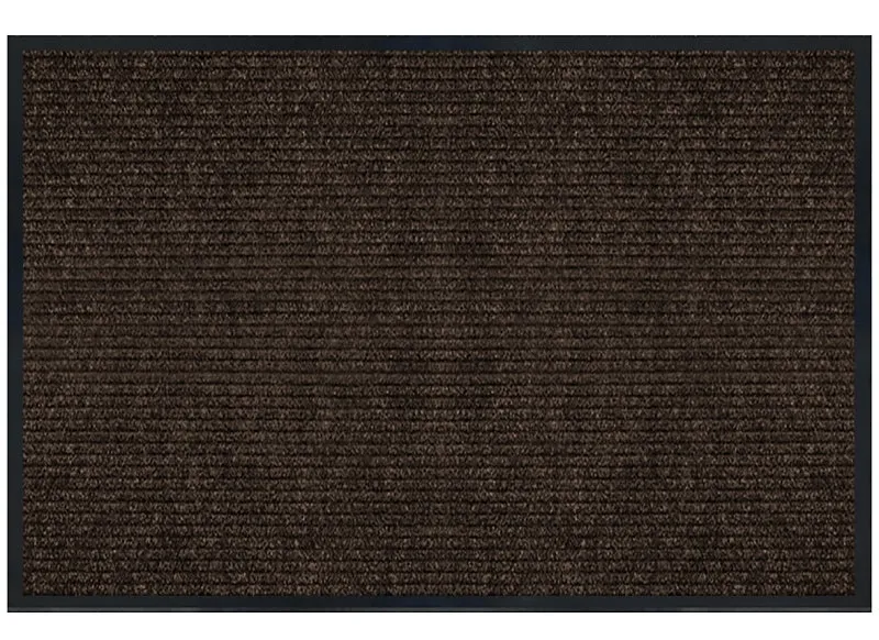 Multy Home 1005740US Floor Mat, 30 in L, 18 in W, Rectangular, Parquet Pattern, PET Surface, Cocoa :EA: QUANTITY: 1