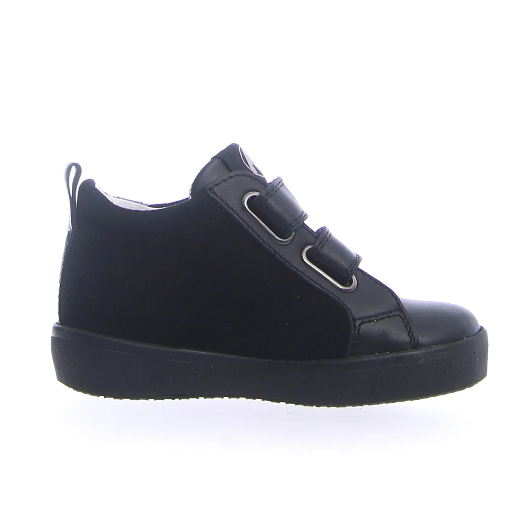 Naturino Boy's & Girl's Karrie Vl Vitello/Velour Sneaker Shoes - Nero/Azzurro