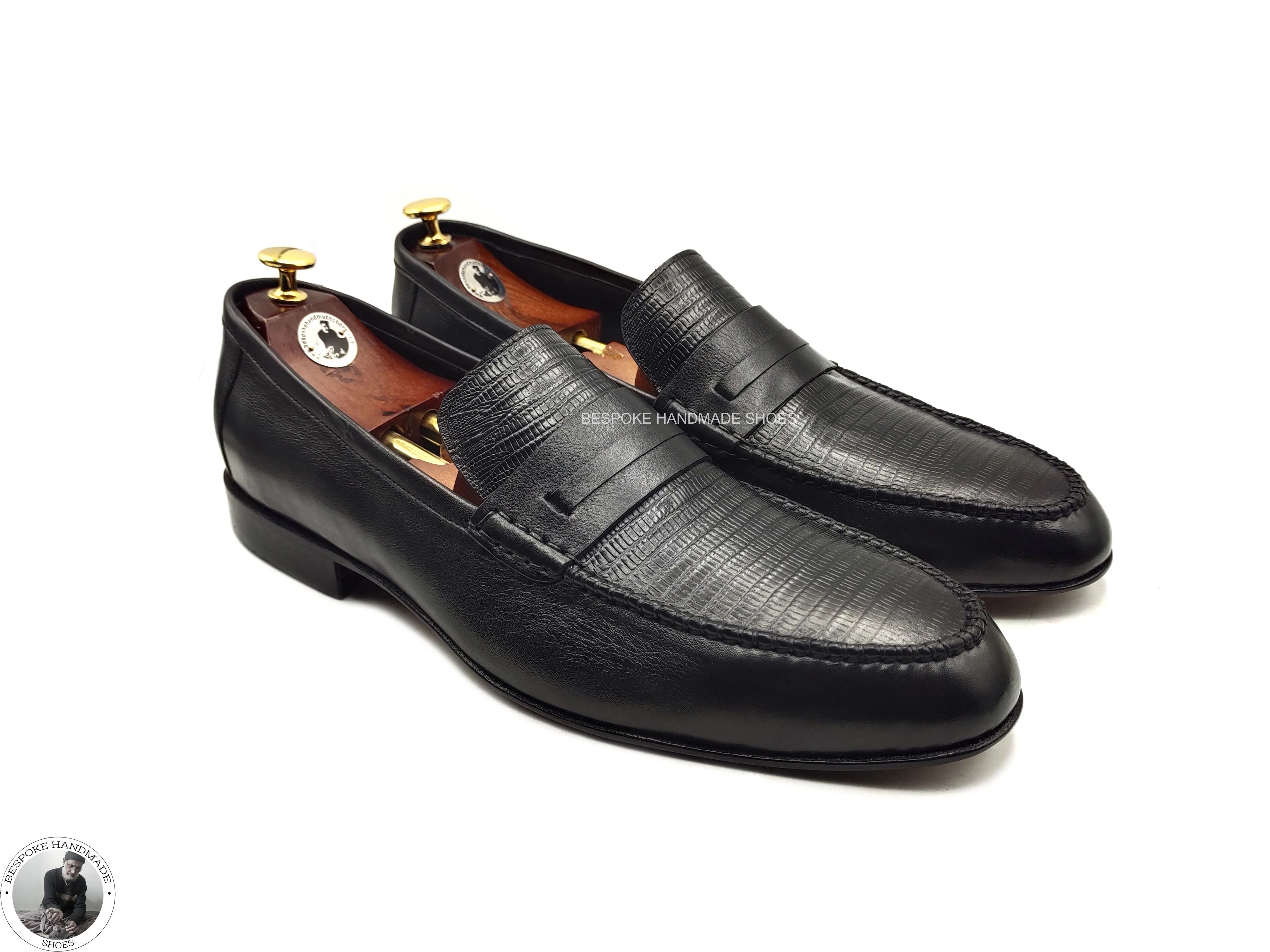 New Men's Handmade Black Color Leather Slip on Loafer Moccasian Dress / Formal Shoes