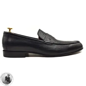 New Men's Handmade Black Color Leather Slip on Loafer Moccasian Dress / Formal Shoes