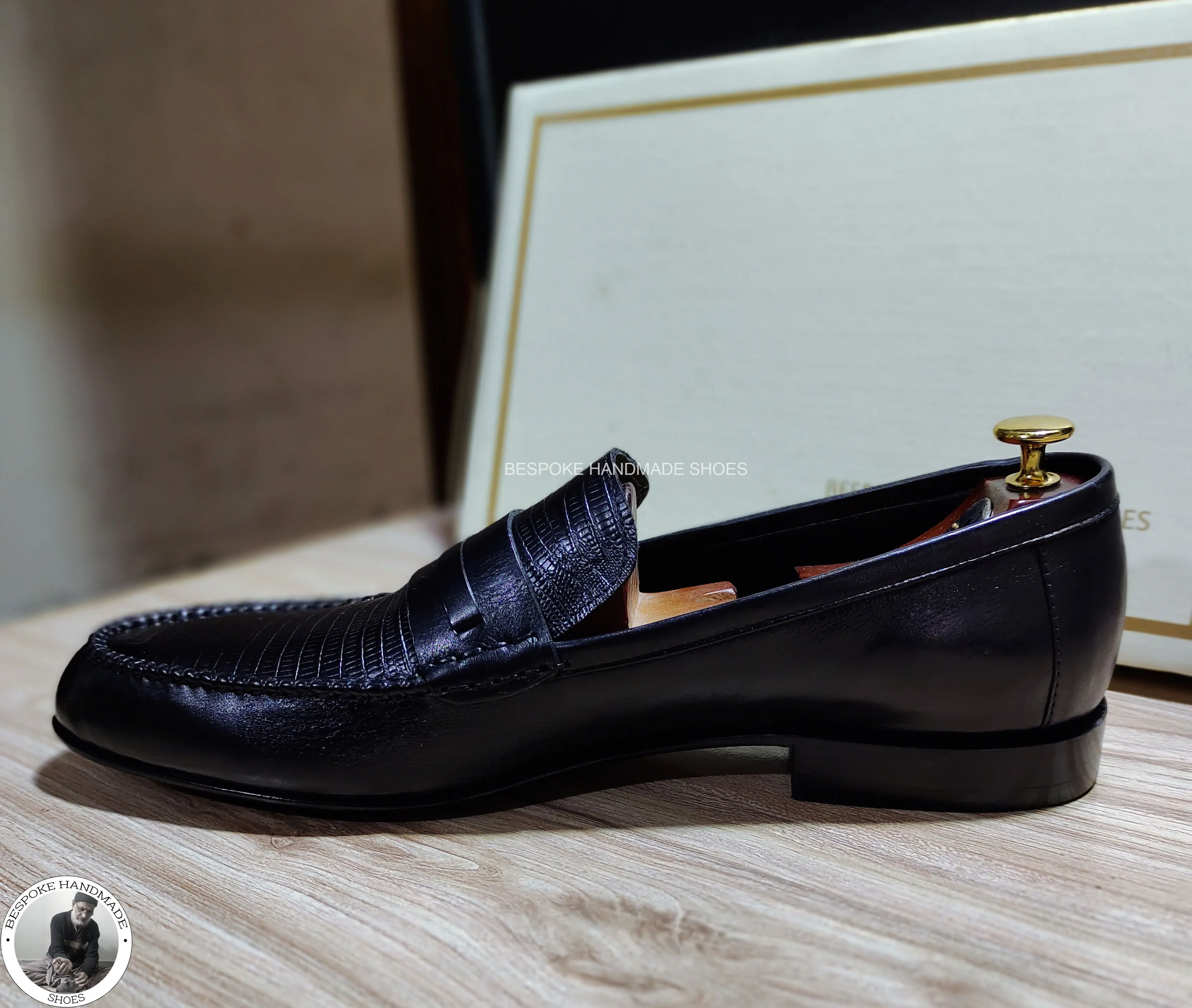 New Men's Handmade Black Color Leather Slip on Loafer Moccasian Dress / Formal Shoes