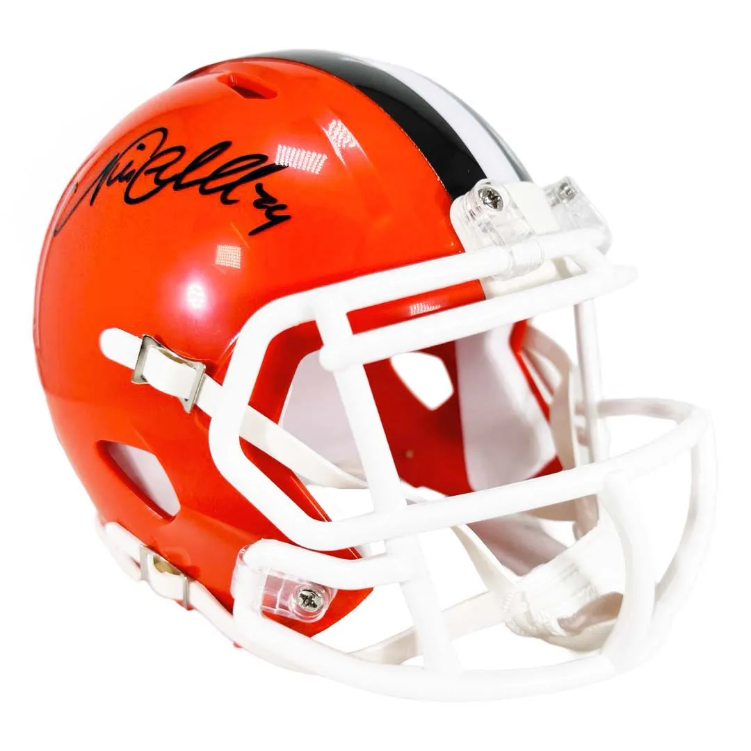 Nick Chubb Signed Cleveland Browns 2024 Speed Mini Football Helmet (Beckett)