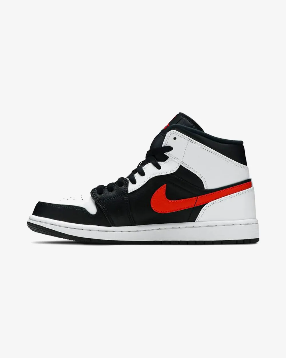 NIKE AIR JORDAN1 MID BLACK CHILE RED