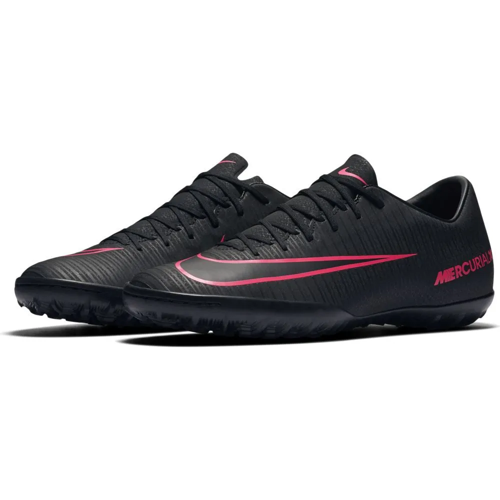 Nike Mercurial Victory VI TF Turf Soccer Shoes - Black/Black