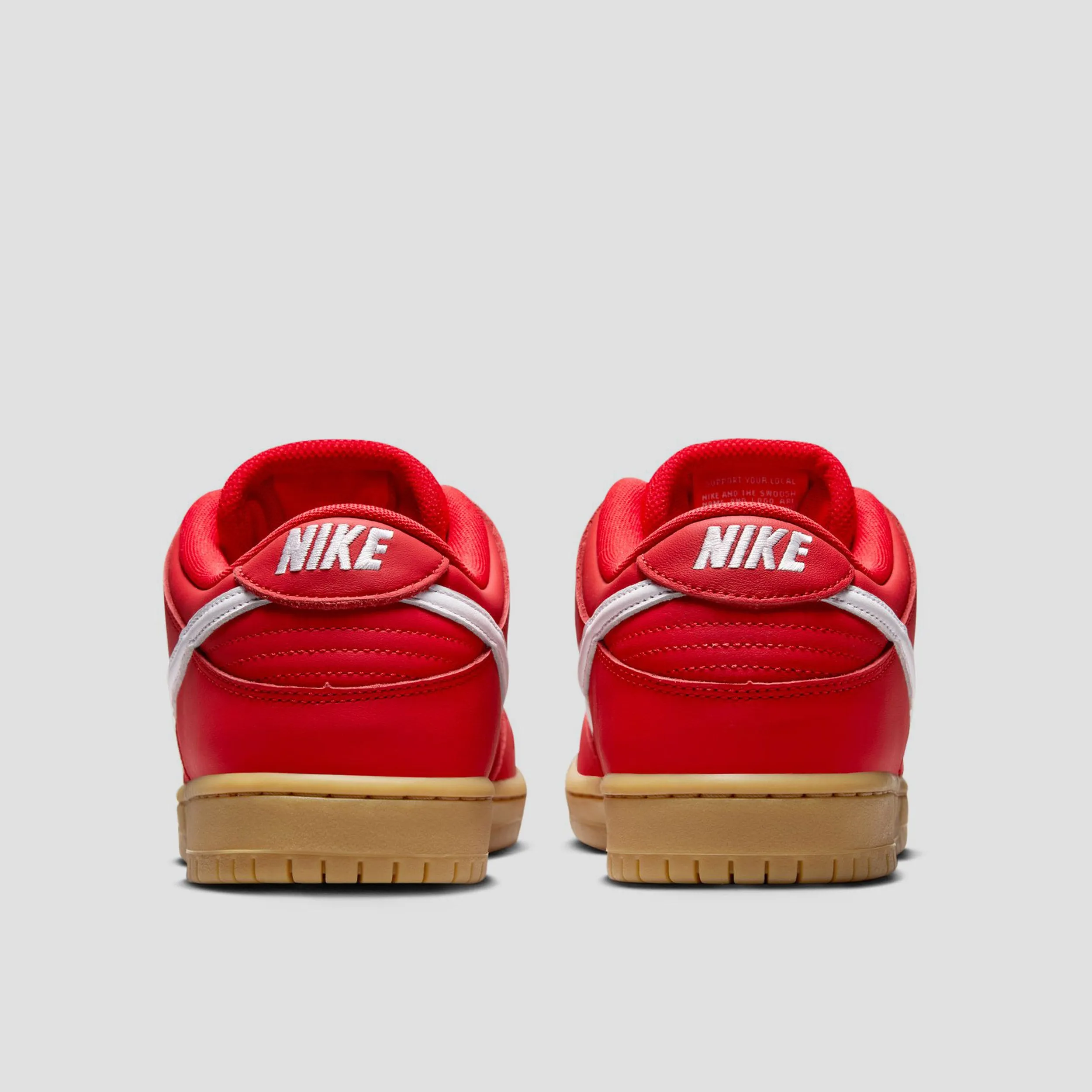 Nike SB Dunk Low Pro Skate Shoes University Red / White