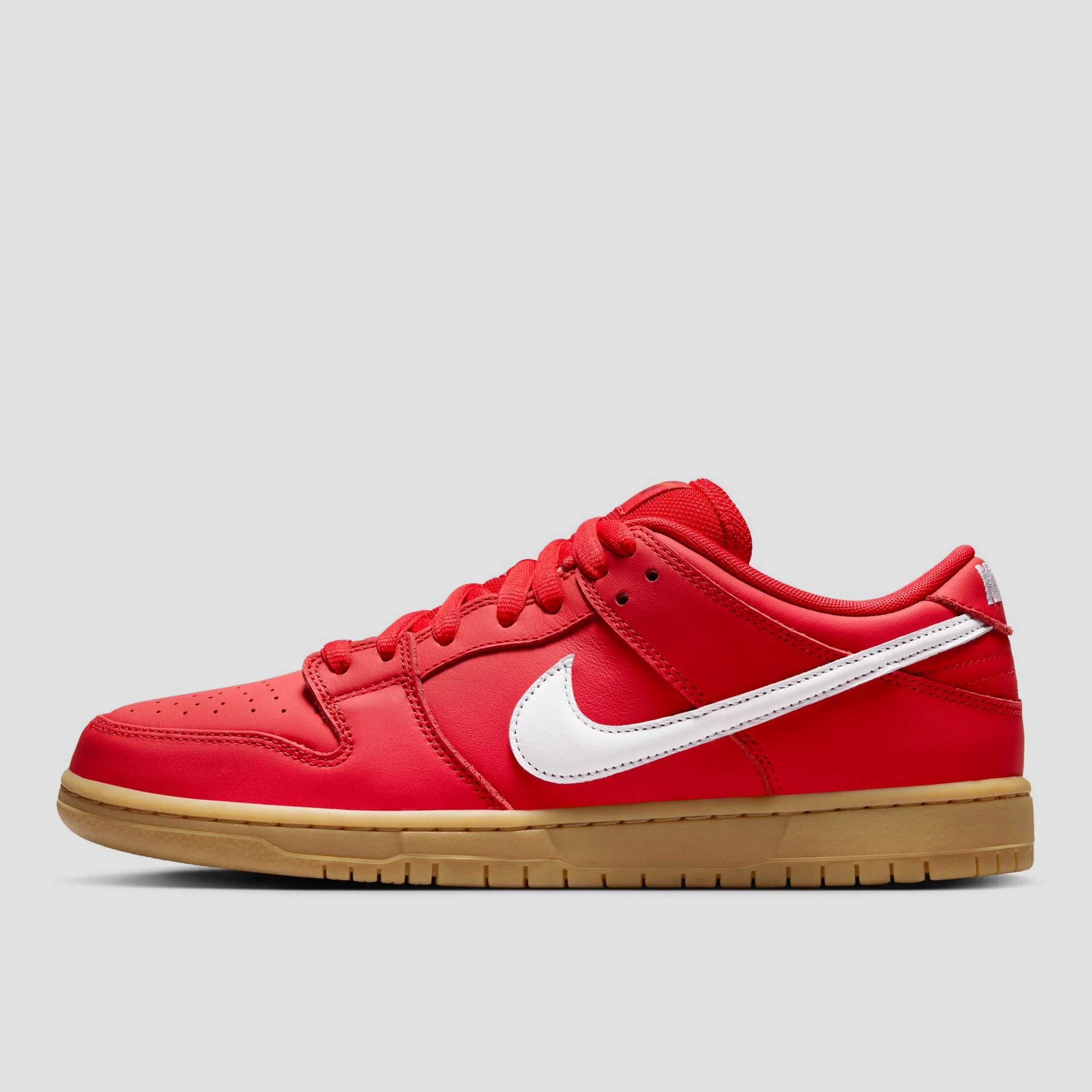 Nike SB Dunk Low Pro Skate Shoes University Red / White