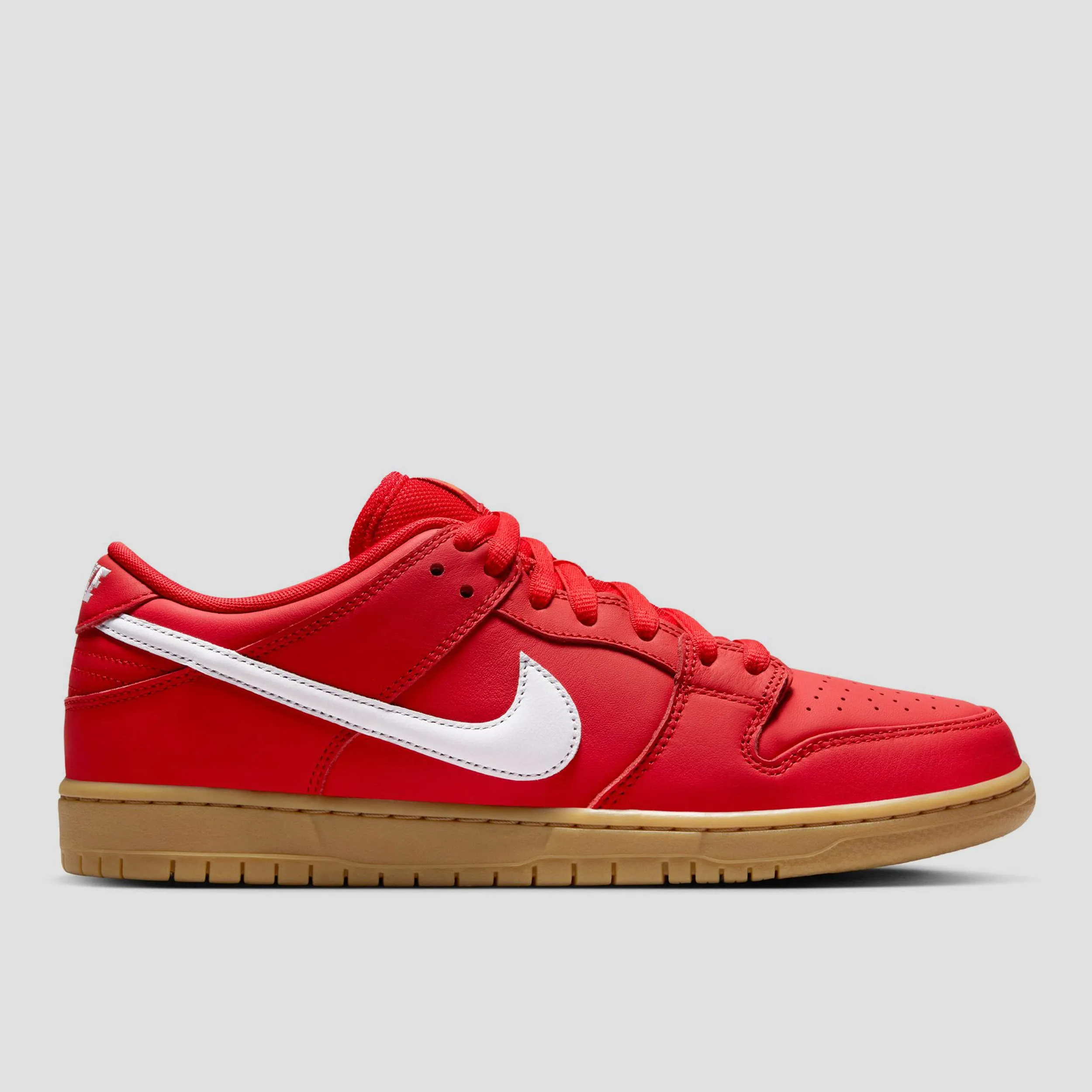 Nike SB Dunk Low Pro Skate Shoes University Red / White