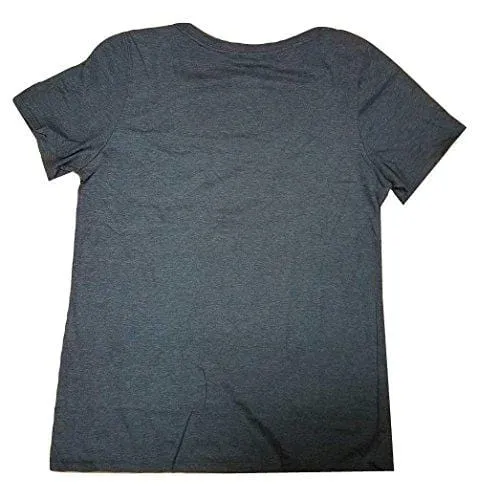 Nike Women's Carbon Footprint Charcoal Heather/White T-Shirt AO3004-071 (Medium)