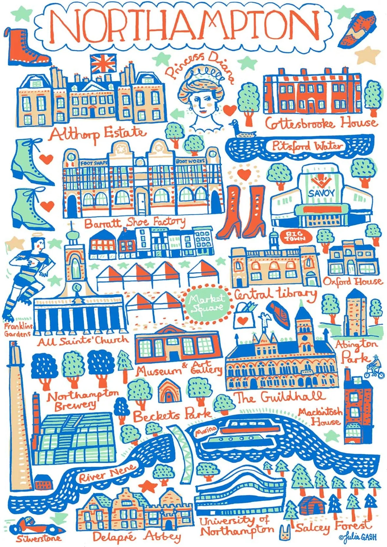 Northampton Art Print