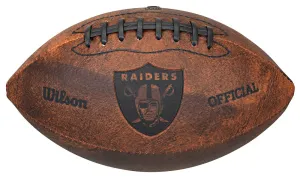 Oakland Raiders 9" Throwback Football Vintage logo