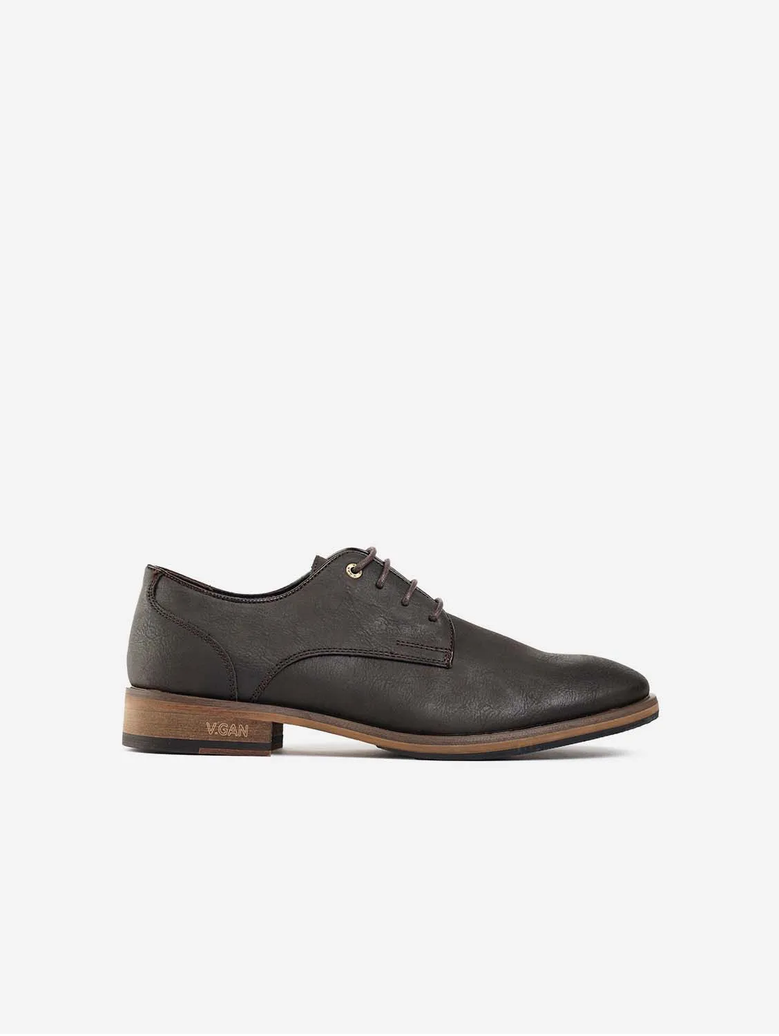 Oatmeal 2 Men's Vegan Leather Derby Shoes | Brown