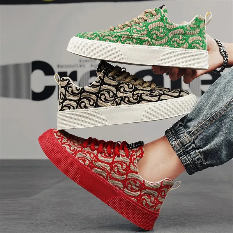 OB Breathable Lace Up Platform Sneakers