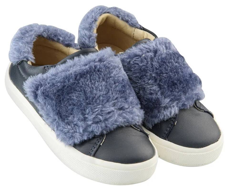 Old Soles Girl's and Boy's Fur Master, Navy/Blue Rinse