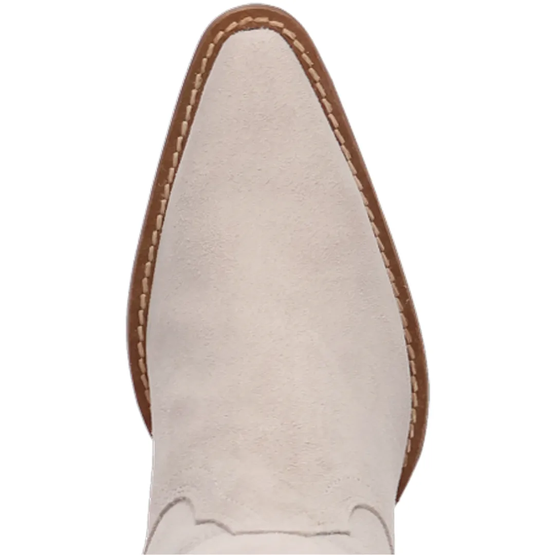 Online Exclusive | Dingo | Primadonna Suede Leather Boot in White **PREORDER