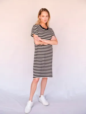 Organic Cotton Stripe T-Shirt Dress