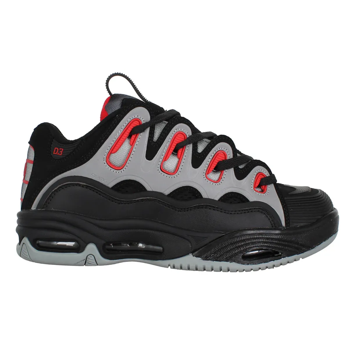 Osiris - D3 2001 Shoes Black/Light Grey/Red