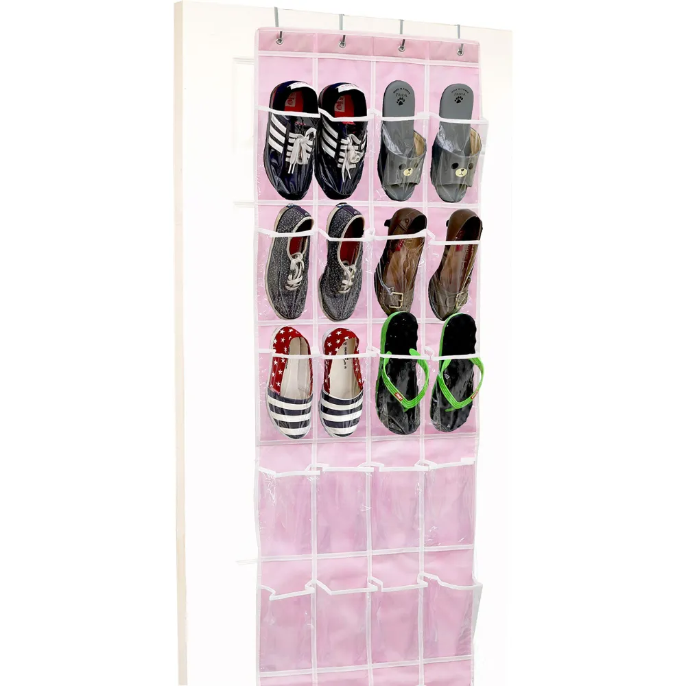 Over The Door Shoe Organizer (24 Pockets, 64'' X 19'')