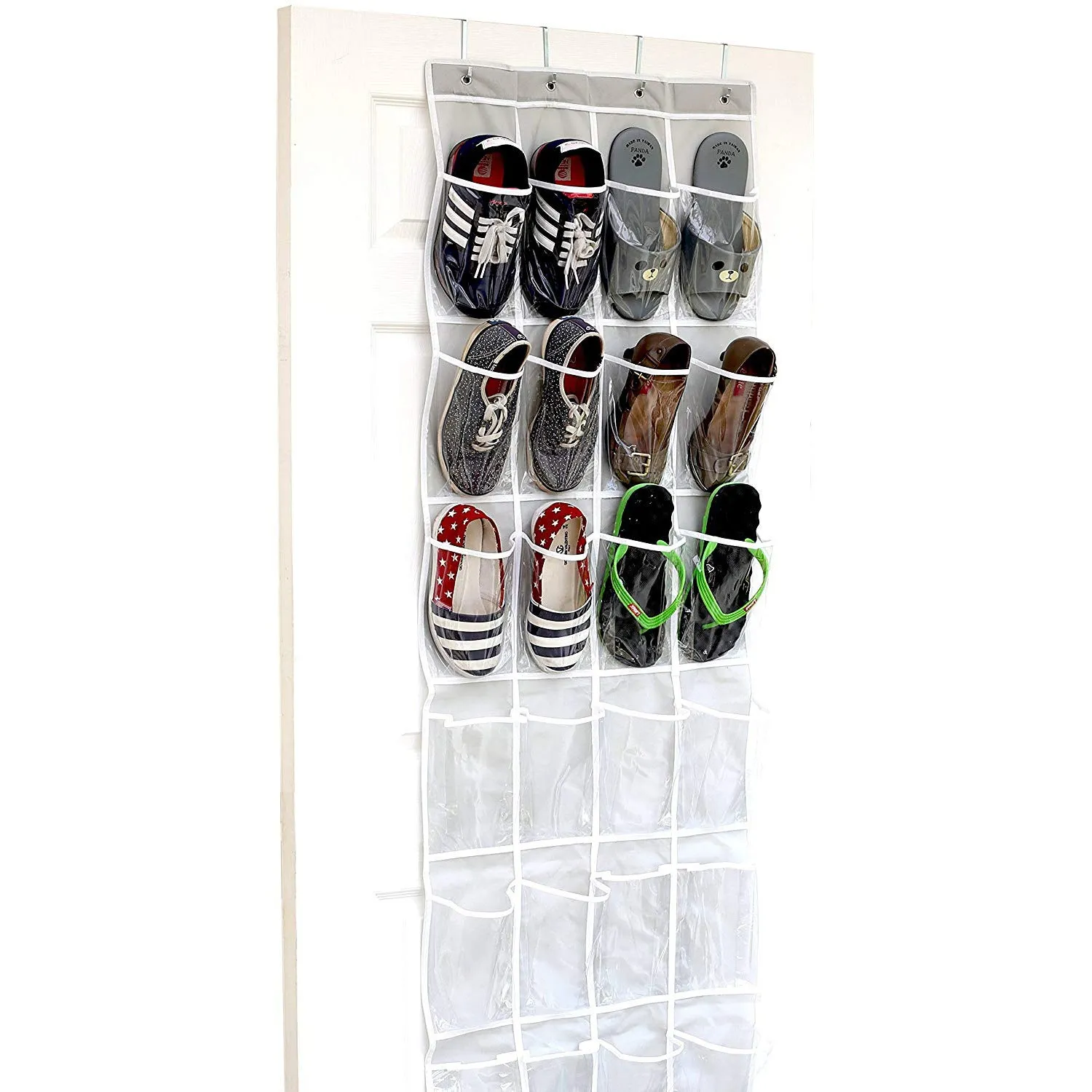 Over The Door Shoe Organizer (24 Pockets, 64'' X 19'')