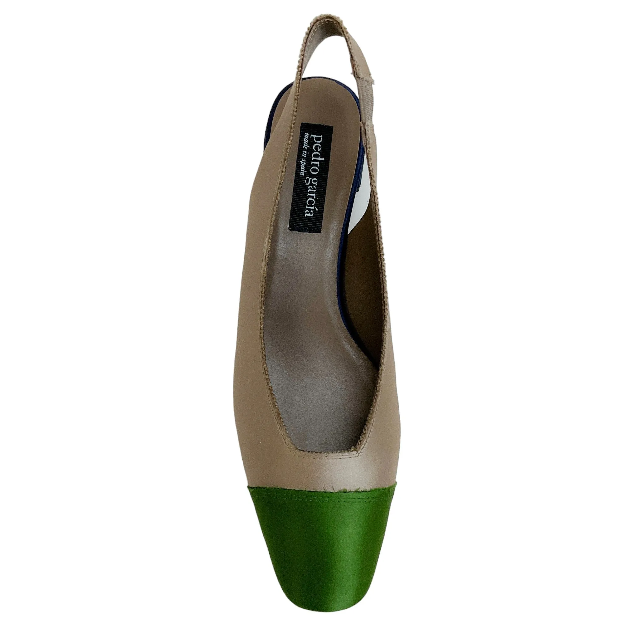 Pedro Garcia Taupe / Lentil Everly Slingback Pumps