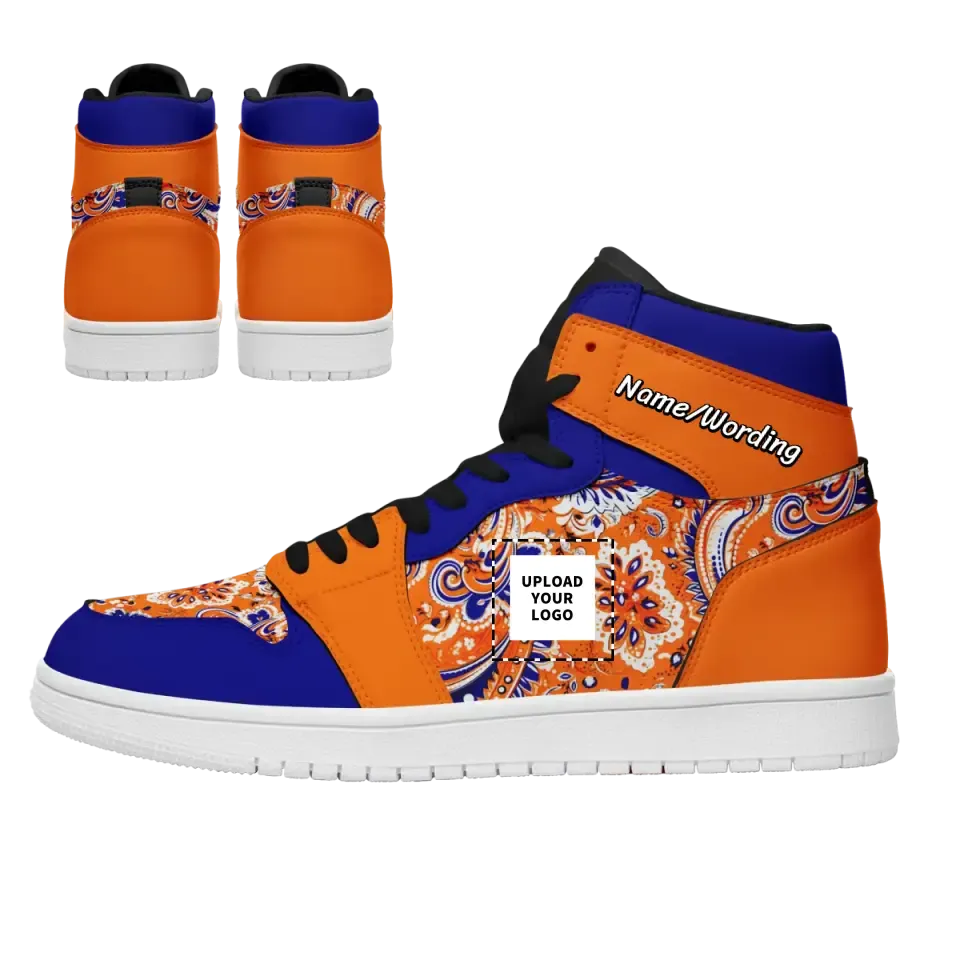 Personalized Stylish Sneakers, Custom Bright High-Top Shoes, Back to School Gift for Children