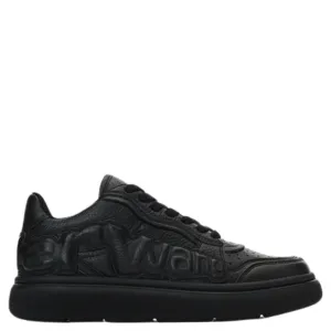 Puff Pebble Leather Sneaker With Logo