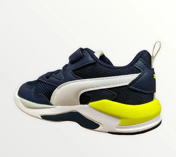 Puma scarpa sneakers da ragazzo X-Ray Lite AC PS 374395 21 blu bianco giallo