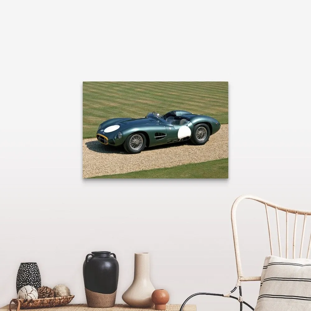 "1957 Aston Martin DBR2 4.2 litre V12 sports racing 2-seater" Canvas Wall Art