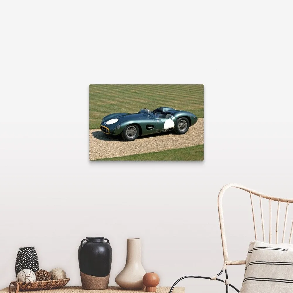 "1957 Aston Martin DBR2 4.2 litre V12 sports racing 2-seater" Canvas Wall Art