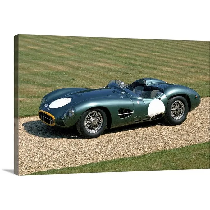 "1957 Aston Martin DBR2 4.2 litre V12 sports racing 2-seater" Canvas Wall Art