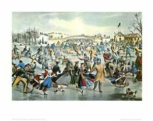 "Central Park, Winter: The Skating Pond" (Currier & Ives)