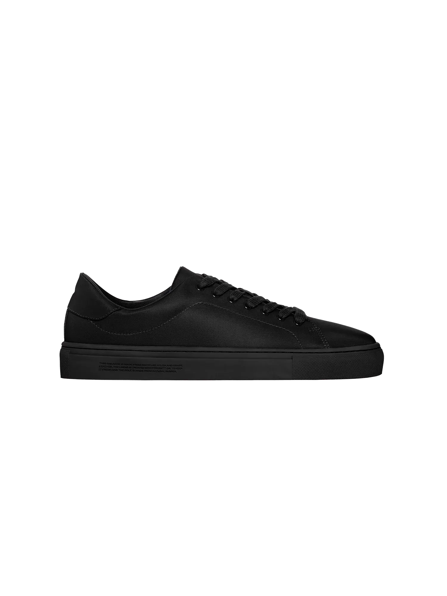 Recycled Nylon Sneakers—black