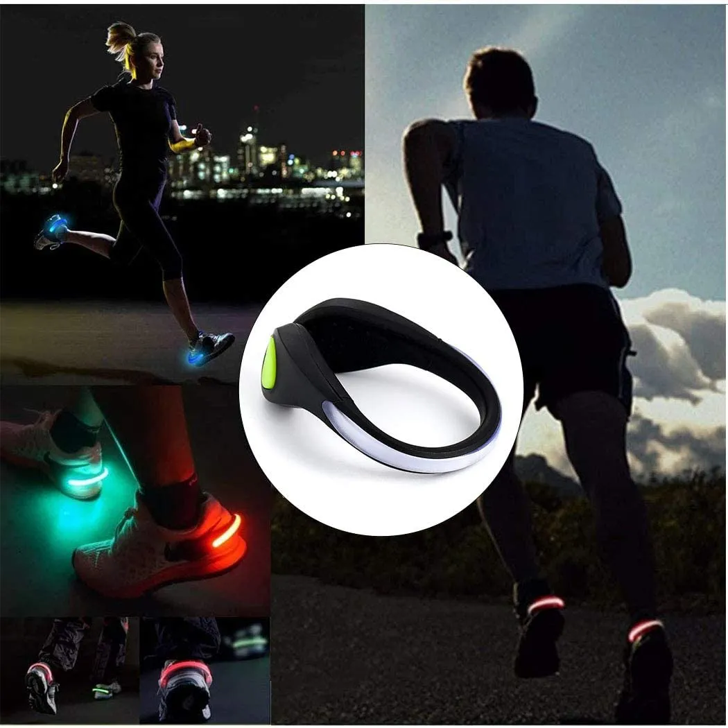 Reflective Color Changing LED Shoe Clip Light for Running, Jogging, Walking, Biking