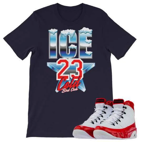 Retro 9 "Gym Red" Sneaker Shirt Ice Cold All Star