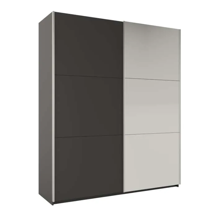 Riley 200cm Sliding Door Wardrobe Graphite