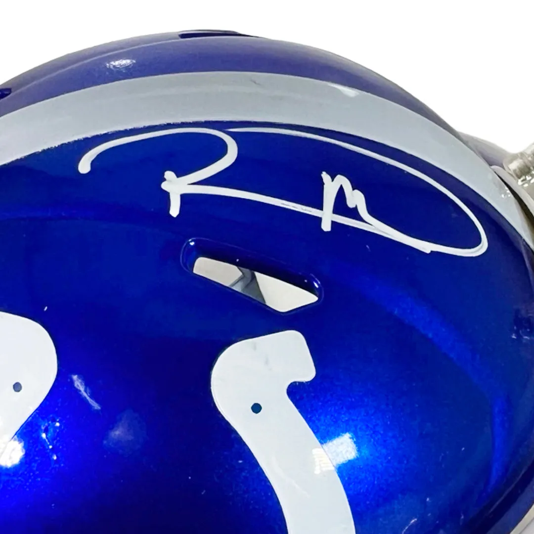 Robert Mathis Signed Indianapolis Colts Flash Mini Football Helmet (JSA)